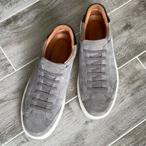 Allen Edmonds Oliver Suede Slip-on Stretch-lace Sneaker Grey 10